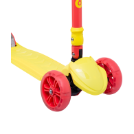 Самокат 3-колесный Bunny, 135/90 мм, желтый/красный
