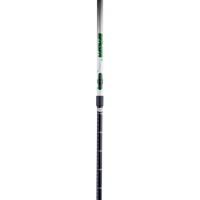 Палки для скандинавской ходьбы Starfall, 77-135 см, 2-секционные, чёрный/белый/ярко-зелёный
