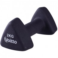 Гантель для фитнеса неопреновая треугольная Voitto 2 кг