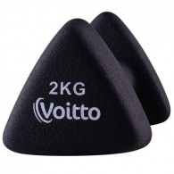 Гантель для фитнеса неопреновая треугольная Voitto 2 кг